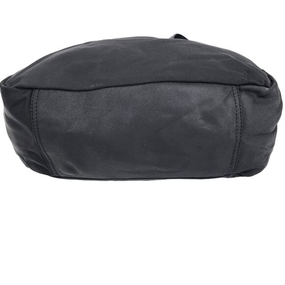 Lauren Ralph Lauren Horse Stir Up Nylon Hobo Shoulder Bag Purse Black - Picture 2 of 8